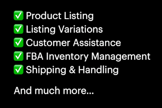 create amazon product listings