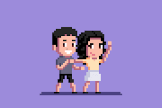 create a pixel art avatar or portrait of you in my style