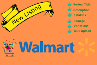 create walmart listing and bulk upload via excel