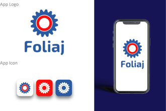 design stunning and memorable app logo with icon