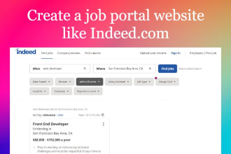 create a job portal website like indeed