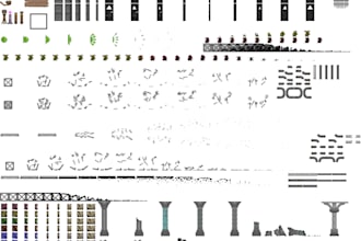 assemble pixel art assets for indie games and design characters