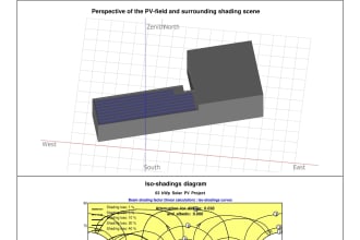design solar pv system with near shading on pvsyst software