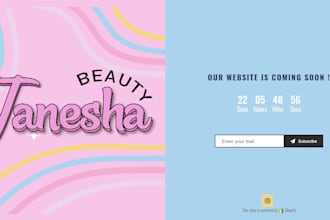 create a shopify coming soon landing page