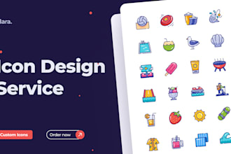 make icons with my style for UI and presentations