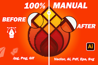edit logo, redesign, recreate, or convert vector