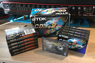 record your music on cassette tape with a 90s tape deck