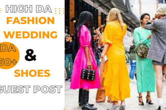 do high da guest post on wedding, shoes and fashion blogs