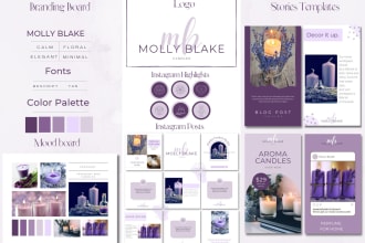 design signature instagram branding kit