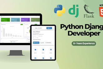 be your developer for your django or flask python website