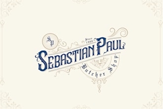 design a vintage retro hand lettering logo