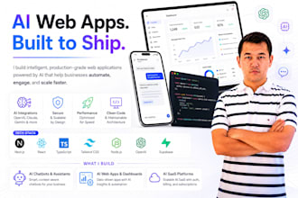 create ai powered web app with react, nextjs