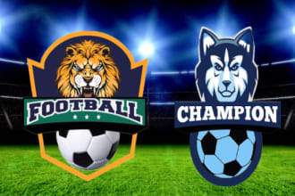 create professional football manager logo