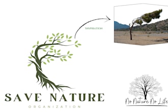 design nature inspired minimalistic but meaningful logo