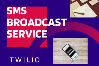 setup twilio sms broadcast service