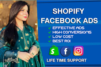 setup and manage shopify facebook and instagram ads campaign