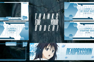 design a quality overlay stream with anime