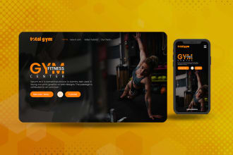 develop a professional gym, fitness website for your business