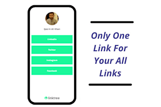 setup and create a customized linktree landing page