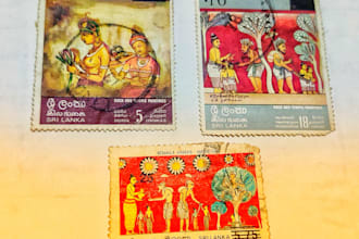 share sri lankan coins, notes and stamps