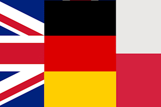 translate your text in polish, german and english