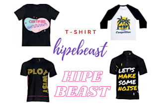deliver hypebeast tshirt design for you in just 12 hours
