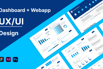 design web app and dashboard ui UX design in figma and xd