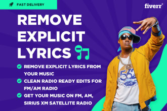 remove explicit lyrics from your music for radio edit