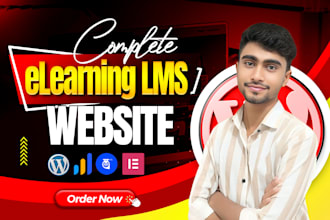 develop elearning wordpress website with learndash lms
