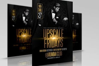 do attractive flyer or poster