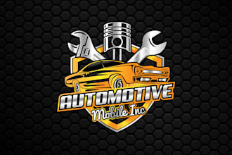 do outstanding car racing washing and automotive logo design