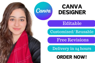 design editable canva poster, banner, flyer, ebook cover