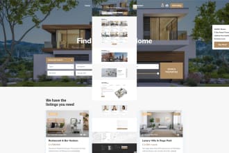 create a modern real estate agent wordpress website with idx