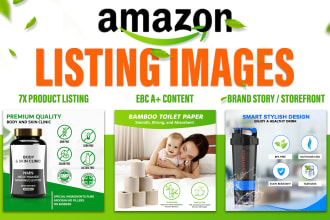 design amazon listing images, product photo editing, ebc a plus content