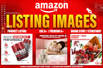 design amazon listing images, product photo editing, ebc a plus content