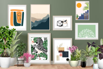 design elegant digital printable modern wall art for you