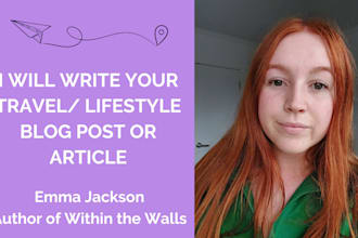 write your SEO travel and lifestyle blog or article