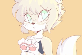 draw your furry, fursona or your character art