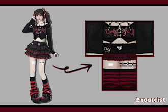 make custom high quality roblox clothing for you