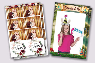 create custom photo booth template