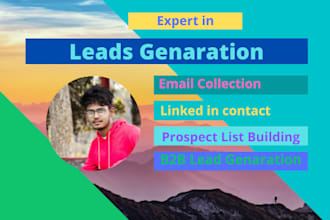 do b2b linkedin lead generation and prospect email list
