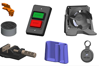 create cad designs, 3d printed prototypes, and engineering drawings