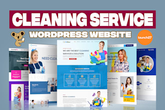 do house cleaning service website design, cleaning business website development