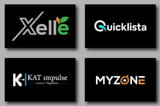 design a unique text based logo