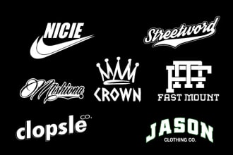 do urban streetwear logo design with all files