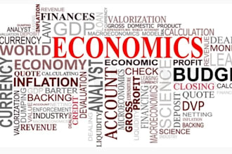 tutor you in economics related projects and task