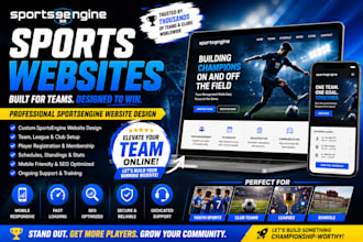 design sportsengine, shift4shop, godaddy, shopee, godaddy website design