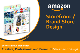 create amazon brand store, storefront and ebc a plus content