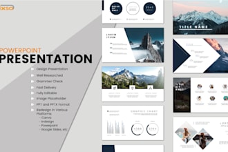 do powerpoint and canva presentations, pitch deck design