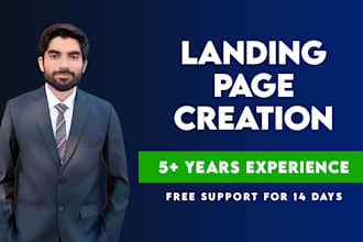 design wordpress landing page or elementor landing page